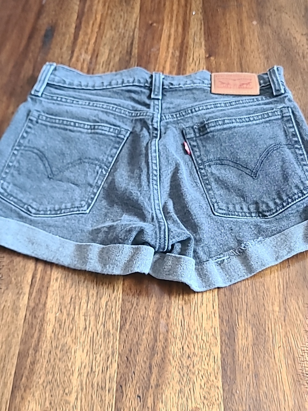Levi's Gray Denim Jean Shorts